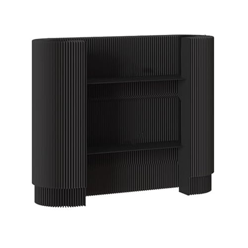 Recepción y Oficina, Mostrador Cajero con Estante Ajustable en 2 Posiciones, Mueble de recepción de Moderno para Supermercado Tienda de Conveniencia Hotel Bar Tienda de Ropa, Negra