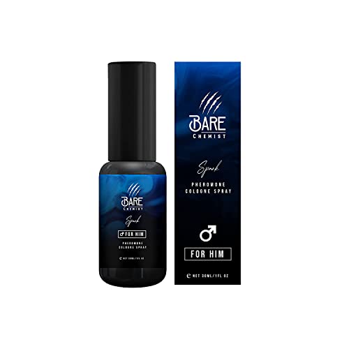 Pheromones for Men to Attract Women Cologne (Spark) - Pheromone Cologne Spray [Attract Women] - Extra Strong, Concentrated Proven Pheromone Formula by Bare Chemist