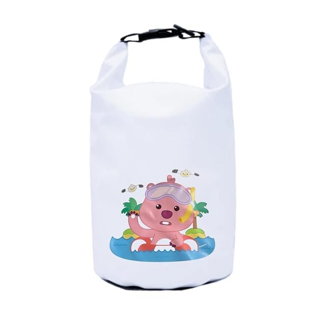 Image of 5L Waterproof Dry Bag - Portable Roll-Top Storage Sack - Essential Gear for Beach, Rafting, Swimming, Paddleboarding - Durable Material (1Pcs)