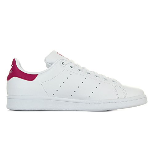 adidas Stan Smith J, Sneaker Unisex niños, Ftwr White Ftwr White Bold Pink 703, 38 EU