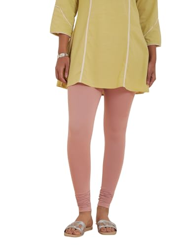 Image of TWIN BIRDS Tailored Cut and Classic Fit Super Stretchable Elastane Fabric Churidar Leggings for Women