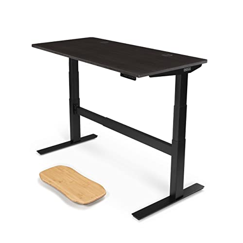 Uplift Desk Black Bamboo (60 x 30 inch) Standing Desk 2-Leg V2-Co...