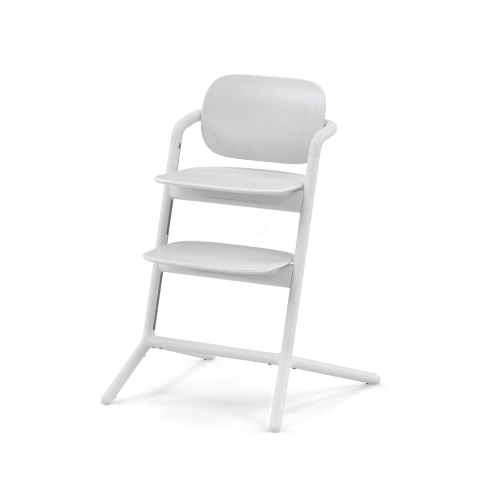 CYBEX Gold LEMO Seggiolone, Per Crescere Insieme a Voi, Da 3 a 99 Anni, Utilizzabile dalla Nascita con gli Attacchi Separati, Alluminio/Plastica, All White (Bianco)