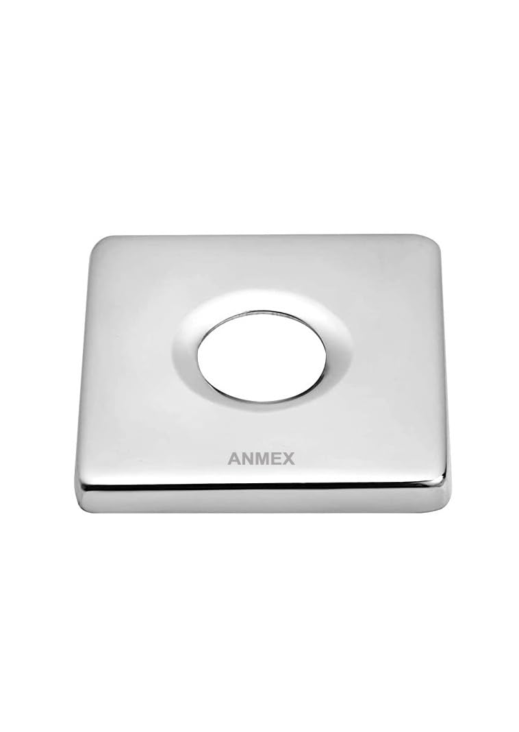 ANMEX® Square Wall Flange Premium Stainless Steel for Kitchen Taps/Bathroom Taps/Faucets (Chrome Plated) (Large, 1) (B0C746VYT7) Amazon Price History, Amazon Price Tracker