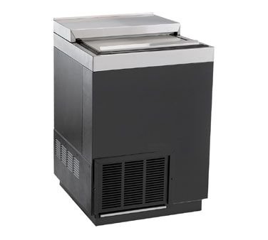 Krowne Metal BC24-BG Flat Top Bottle Cooler 24"W in Black