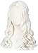 Produktbild Linfairy Women Girl's White Blonde Long Wavy Perücke Halloween Cosplay Kostüm Königin Perücke Erwachsener