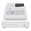 DNYSYSJ Cash Management System,Electronic POS System Cash Register with Flat Keyboard&Thermal Printer,Multifunctional Cash Register 47 Keys 6 Digital LED Commercial Cash Register for Retail/Restaurant