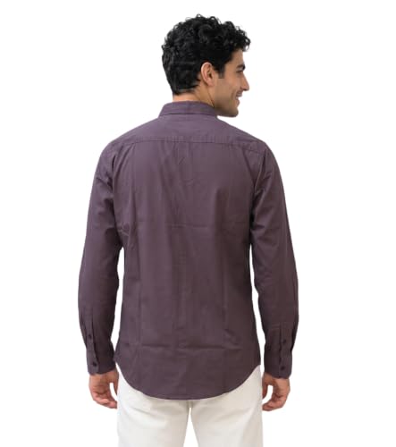 Image of Amazon Brand - INKAST Men Solid Cotton Shirt | Casual Wear | Basic Essential Plain Everyday & Office Wear | Full Sleeve | Regular Fit