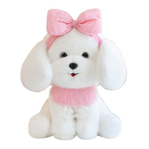 Image of SCOOBA Adorable Maltese Puppy Soft Toy 35cm (Maltese Puppy Pink)