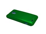 For ZTE Unico LTE Hard Phone Cover Case - Dark Green + Happy Face Phone Dust Plug