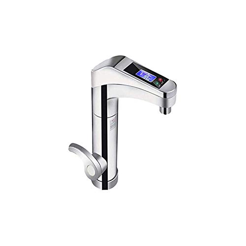 Preisvergleich Produktbild MIZUAN Intelligente LCD-Elektroheizung, Elektrische Warmwasserbereiter LED Temperaturanzeige Heizung Silver