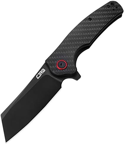 CJRB Crag folding pocket knife with 3.43 inch AR-RPM9 blade and carbon fibre handle