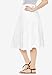 Woman Within Plus Size Elastic-Waist Knit Tiered Skirt - 18/20, White