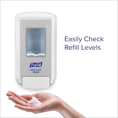 Image of PURELL CS4 Push-Style Soap Dispenser, White, for 1250 mL PURELL CS4 HEALTHY SOAP Refills (Pack of 1) - 5130-01