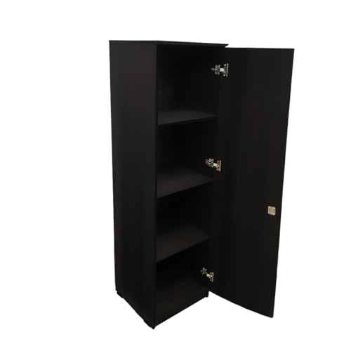 Image of Amazon Brand - Solimo Optima Engineered Wood 5ft 1 Door Wardrobe for Clothes | Storage Organizer | Storage Cabinet | Multipurpose Almirah for Bedroom - Wenge, 5ft