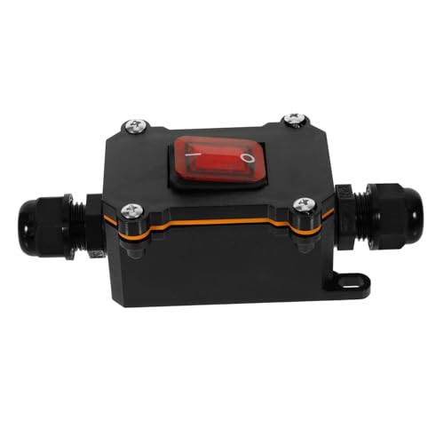 PartyKindom Sturdy Imported Toggle Switch Outdoor Heavy Duty Rocker Button On-Off Toggle Switch Wire