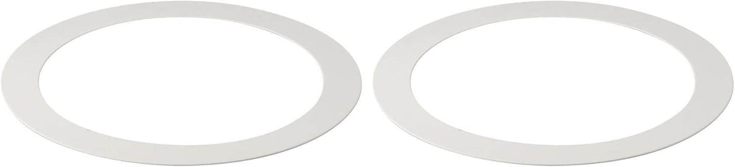 Kichler Direct-to-Ceiling Universal Goof Ring 6.3 inch - 7.5 inch White Material (Not Painted)