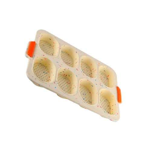 Cabilock Molde de Silicona para Pan Francés Pequeño Molde para Hornear Antiadherente de Alimenticio para Repostería y Fondant Uso Doméstico Cocina y Comedor Diseño de Puntos de Colores