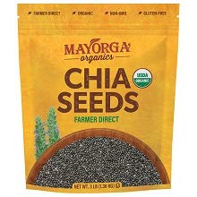 Mayorga Organics Raw Chia Seeds, 3lb Resealable Bag, USDA Organic Certified, Gluten-Free, Non-GMO Verified, Direct Trade, Kosher, Nutrient Dense Superfood
