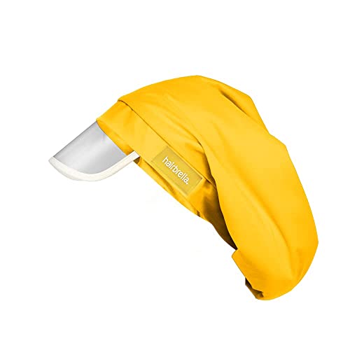Hairbrella | Waterproof Womens Rain Hat | Satin Liner | Uv Protective Visor | Complete Hair Coverage | Protect Against Humidity& Inclement Weather | Travel Storage Pouch | Xl For Long Hair |Sunbeam #TOP5
