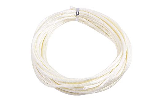 KONMAY Nylon Satin Silk Cord for Bracelets, 150 Yards 3.0mm Cream Nylon Satin Cord for Jewelry Making, Beading,Chinese Knotting, Kumihimo, Macramé