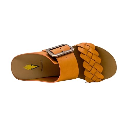 VOLATILE Womens Morel Slide Casual Sandals Casual Low Heel 1-2" - Brown2