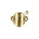 BOBIJOO JEWELRY - Napoleon III Münzring 20 Franken Replik gebogener vergoldeter Edelstahl - 21,6 (12 US)