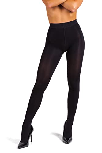 sofsy Women Super Opaque Tights - Solid Footed Pantyhose | Coverage Hosiery | 100 Den