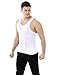 TOPTIE Men Slimming Body Shaper Vest Shirt Abs Abdomen Slim Compression Vest Shapewear-White-L