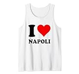 Coeur rouge. J\'aime Napoli Débardeur