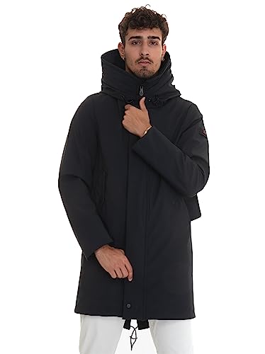  Peuterey Giubbino Uomo KASA KP 01 PEU411301181714NER Tessuto Termico Regular Fit Cappuccio Nero AI21 XXL