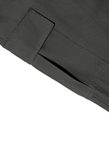 Avanova Women's Cargo Pants With Pockets Casual Loose Drawstring Waist Long Pants Grey Xx-Large #TOP2