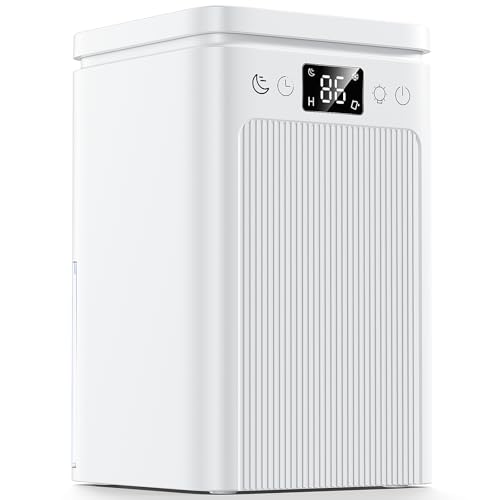 Deumidificatore Casa Elettrico Anti Muffa 2200ml Portatile – Ultra Silenzioso, Timer 2-12h, Spegnimento Automatico | LED 7 Colori | Per Bagno, Camera, Armadio