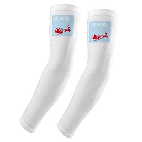 Guante de Navidad contra quemaduras solares con diseño de copos de nieve UV
