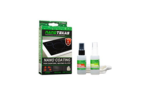 Protective Nano Coating Kit For Cook Tops, Heating Plates, Ceramic Heaters & Induction Heaters Nanotekas | Easy Clean & Protects from Dirt Sticking