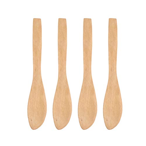 DOITOOL 4 Pcs Butter Jam Bread Home Kitchen Supply Wood Cutter