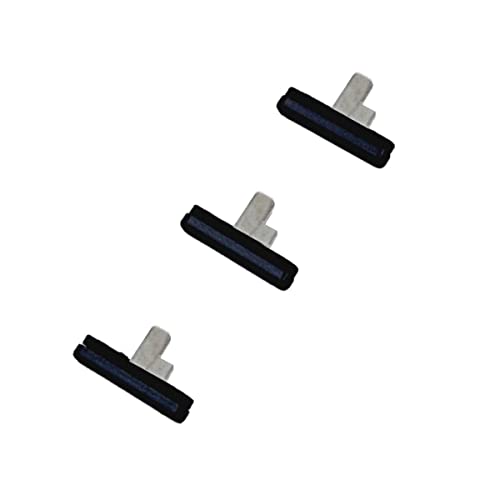 jbTec Lautstärke EIN/Aus Tasten Set kompatibel mit Samsung Galaxy A3 / A5 / A7 2017 - Ersatz Buttons On, Farbe:Schwarz