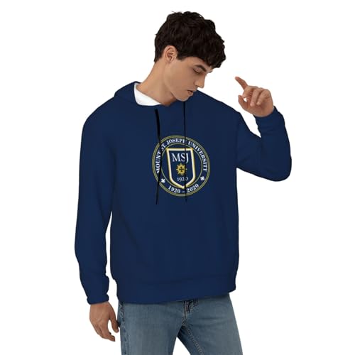 Mount Saint Joseph University Logo Men'S Hoodie,Fleece Comfortable Hoodie, Sweatshirt For Men4