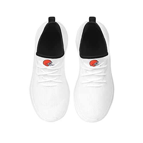 Image of FOCO NFL Womens NFL Team Logo White Athletic Shoes Sneakers