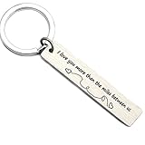 Long Distance Relationships Friendship Gifts Keychain I Love You More Than The Miles Between Us Key...
