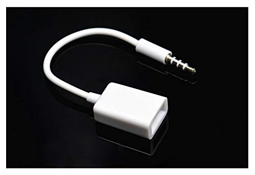 500pcs 3.5mm Male AUX for Audio Plug Jack to USB 2.0 Female Converter Cable Cord Fr Car MP3