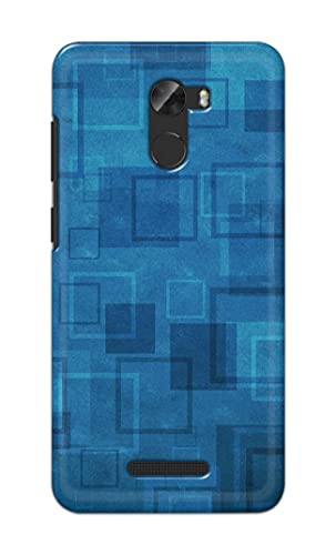Image of Printed Hard Back Cover Case for Gionee A1 Lite Back Cover (Plain Azure Blue) -1302