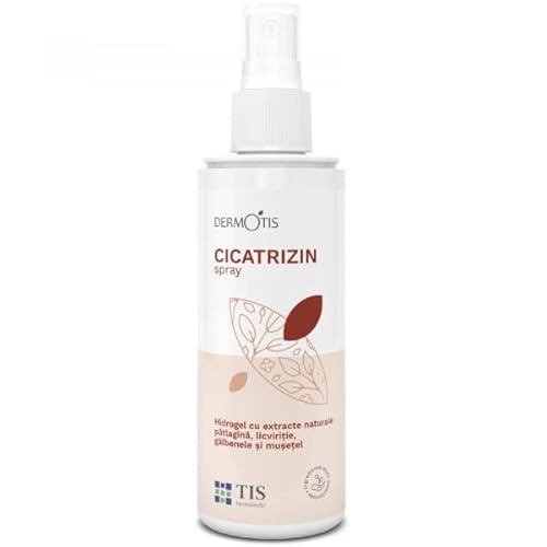 TIS Cicatrizin HidroGel - Stimola il Processo di Guarigione della Pelle, Tessuti | Scottature solari, Ferite, Geloni, Ustioni, Eczemi, Punture di Insetti | con Camomilla | Idrata e Lenisce - 100ml