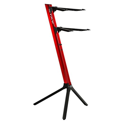 Suporte para Teclado SLIM em Aluminio 1100/02 Vermelho STAY