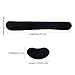 Wrist Rest for Computer Keyboard and Mouse Pad Support Memory Foam Set Easy Typing and Wrist Pain Relief Ergonomic Lightweight Anti-Skid Wrist Cushion for Office Gaming Laptop Mac (Black)