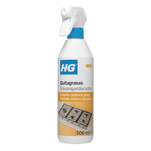 HG Elimina grasa 0.5L, Potente y Sencillo Desengrasante Multiusos para Cualquier Superficie de la Cocina, Elimina Grasa y Aceite Fácilmente, (128050130)