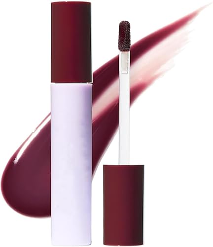 Beryse Lip Stain Oil - Staining Lip Oil, Long-Lasting Gloss with Sweet Oil Color, Non-Sticky Lip Glow Makeup for women, Moisturizing & Smooth Finish, Buildable Color for Every Occasion (Fig)