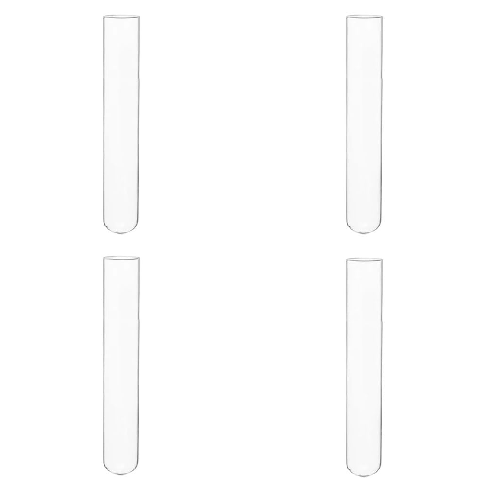 Tubos de almacenamiento de muestras 100 tubos de ensayo vidrio laboratorio 15 x mm, fondo transparente en forma U, volumen 12 ml