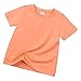 Toddler Girls Athletic Extra Wide T Shirt Kids Basic Casual Soft Cute Clothes Fashion Tops (Watermelon Red, 7-8 Years)