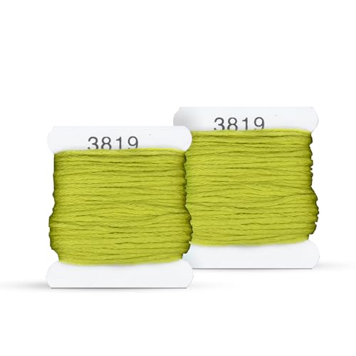 Image of Embroidery Floss Kit and Refills - Cotton Threads - DMC Color Coding for Cross Stitch, String Crafts, Friendship Bracelets